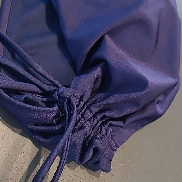 Time and Tru  sz 1X navy swimwear top, NWOT - Picture 4 of 5